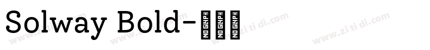 Solway Bold字体转换